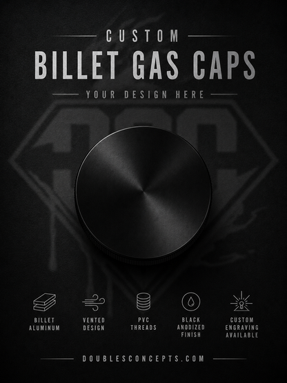 Engraved Billet Gas Cap